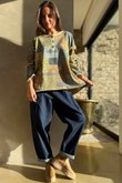 Hippie Shake Patchwork Sweatshirt Stone